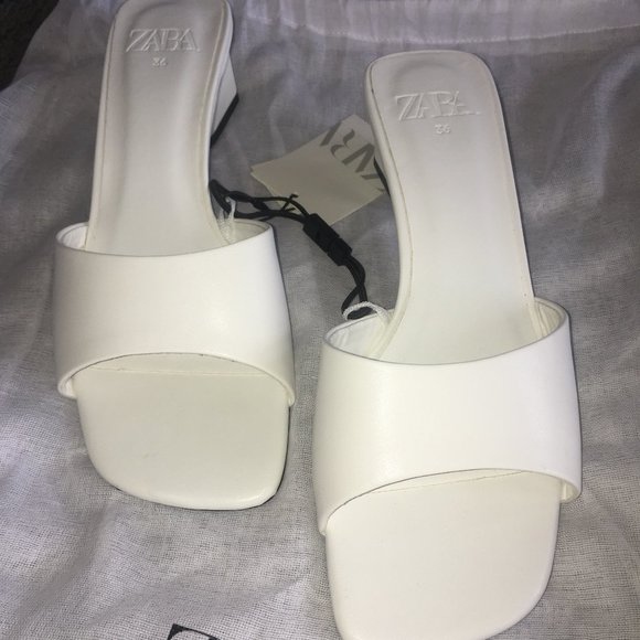 ZARA Thick Heeled Sandals - Picture 4 of 4